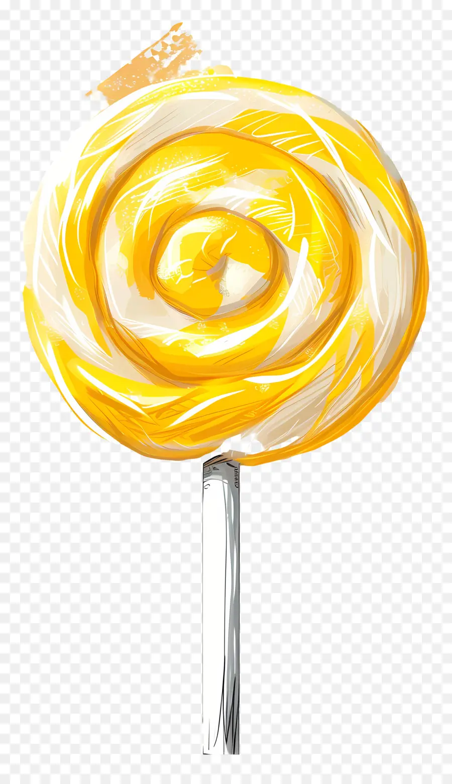 Piruleta，Amarillo Lollipop PNG