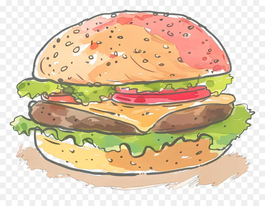 Hamburgo，Hamburguesa Con Queso PNG