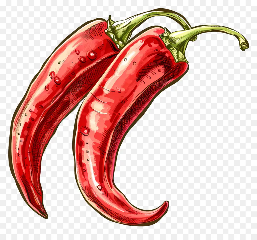 Chilli Pepper，Pimientos De Chile Rojo PNG