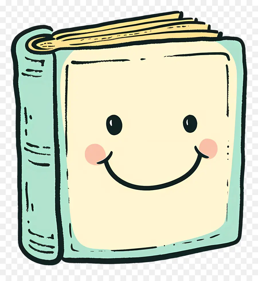 Doodle Libro，Cara Sonriente PNG