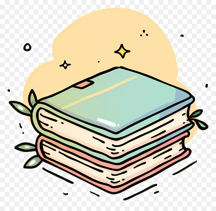 Doodle Libro，Libro De La Pila PNG