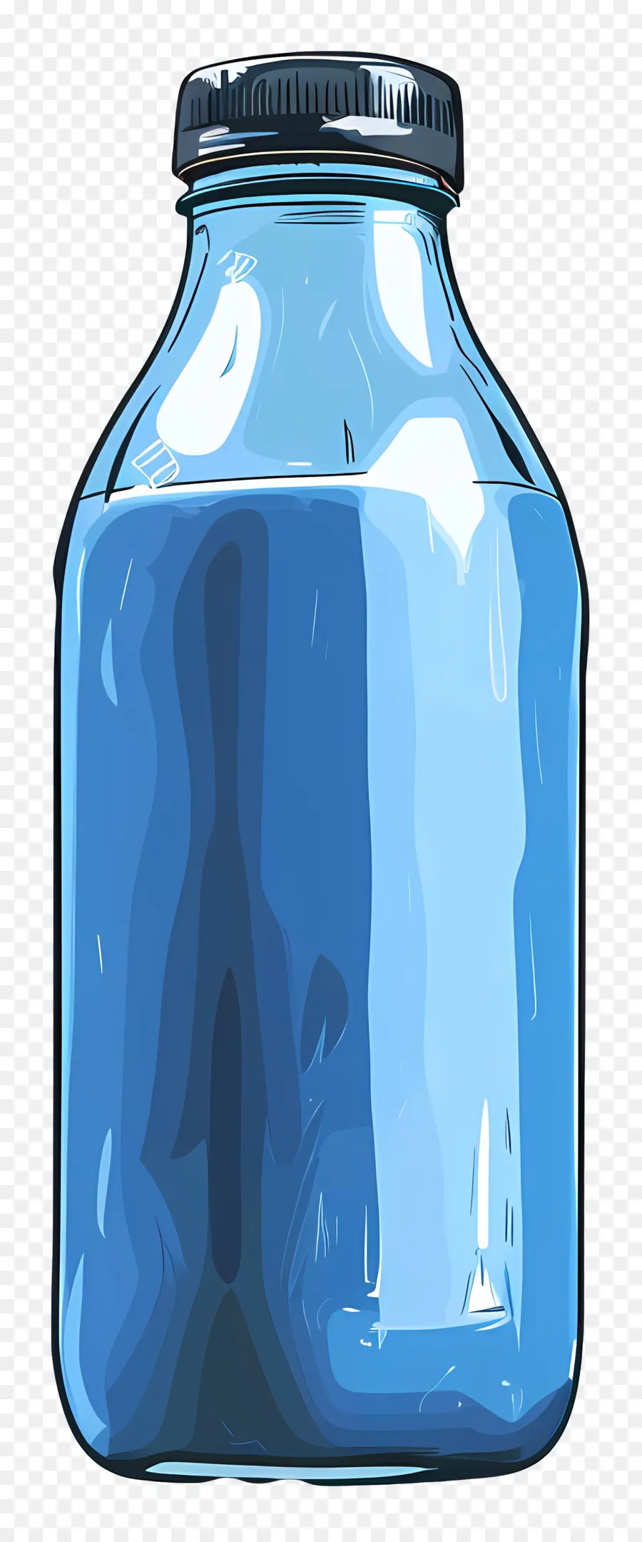 Botella De Leche Azul，Jarra De Vidrio Azul PNG