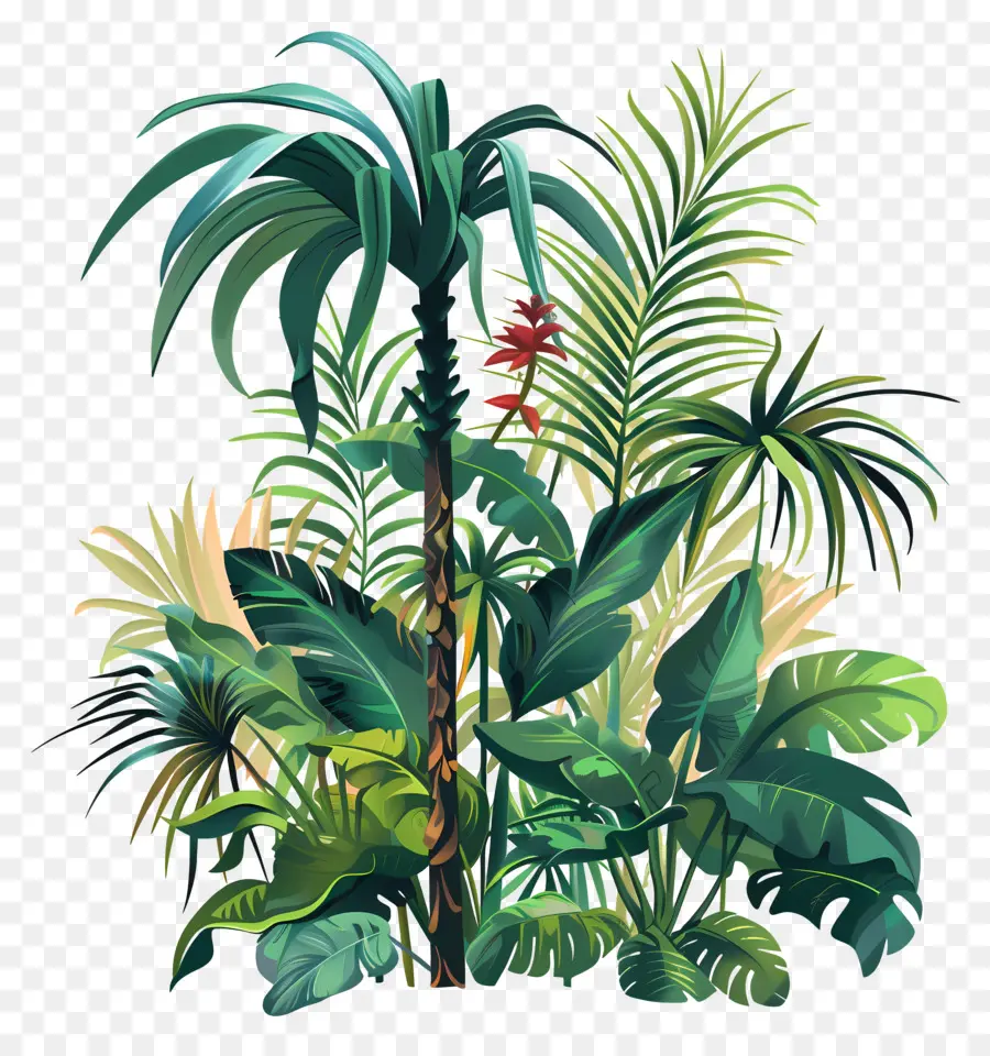 Plantas De La Selva，Plantación Tropical PNG