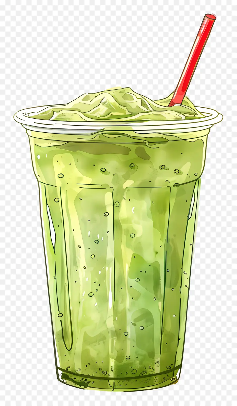 Bebida Matcha，Bebida Verde PNG