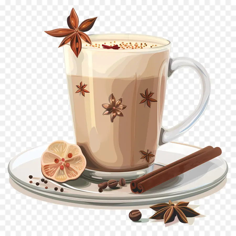 Masala Chai，Té Especiado PNG