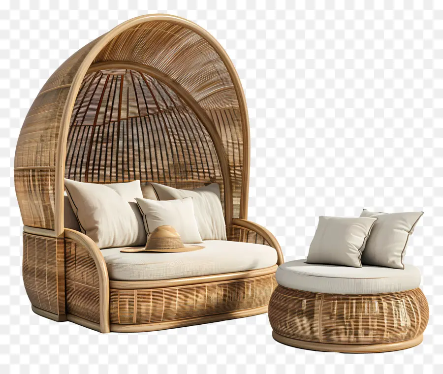 Silla De Mimbre，Silla Reclinable PNG