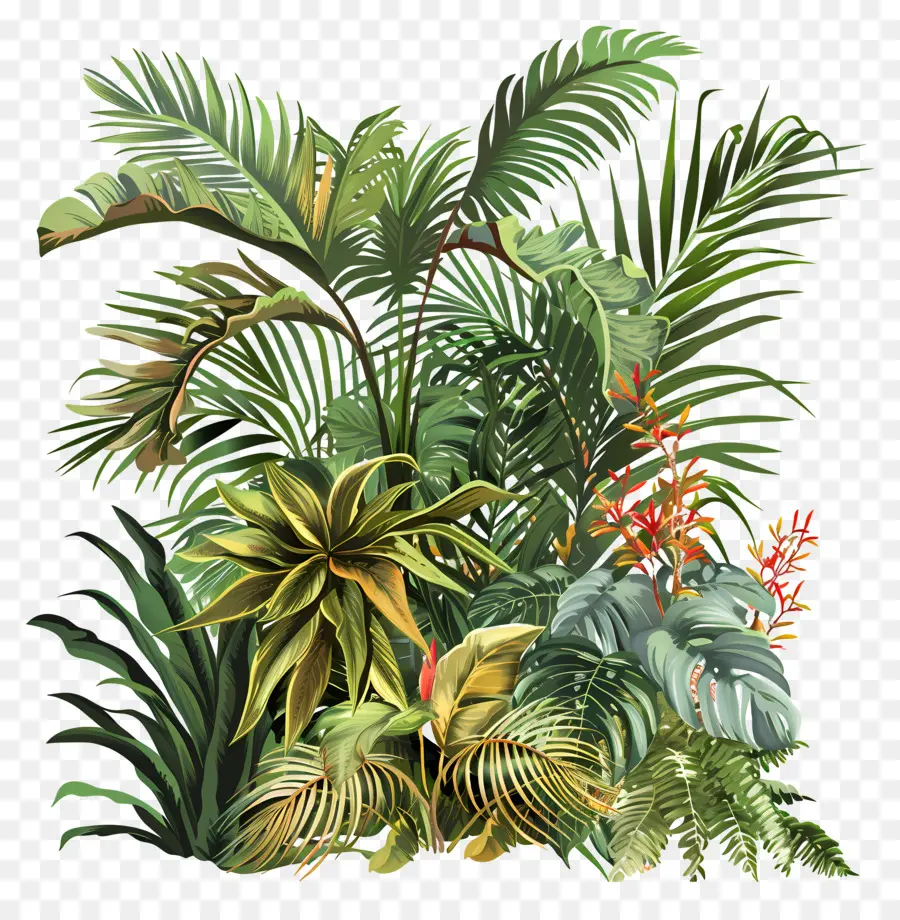 Plantas De La Selva，La Selva Tropical PNG