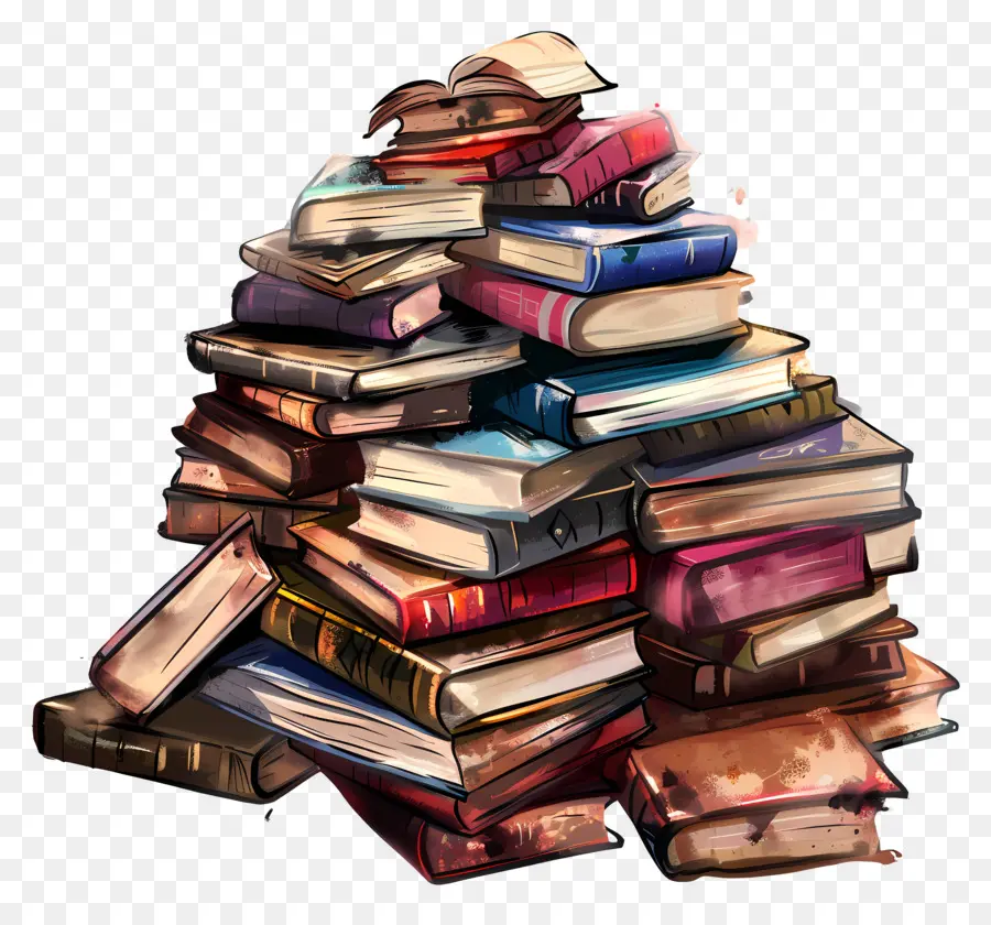 Pila De Libro，Libros PNG