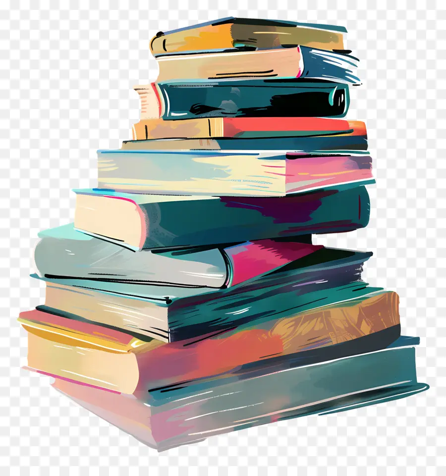 Pila De Libros，Papeles PNG