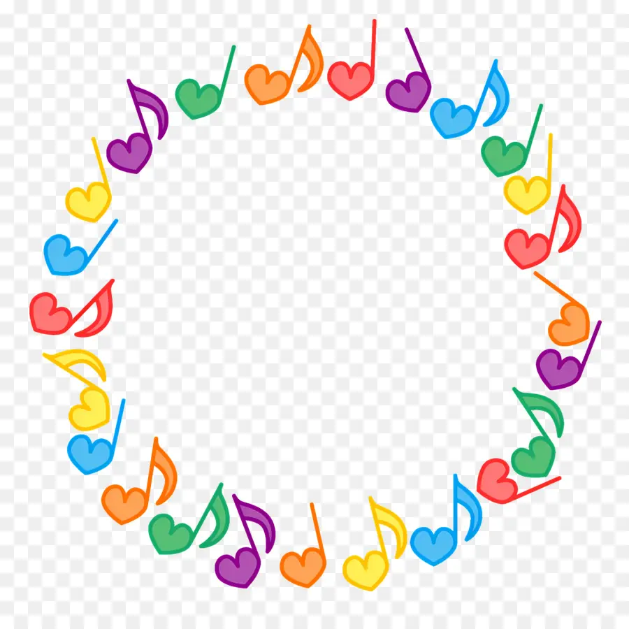 Notas De La Música，Corazones PNG