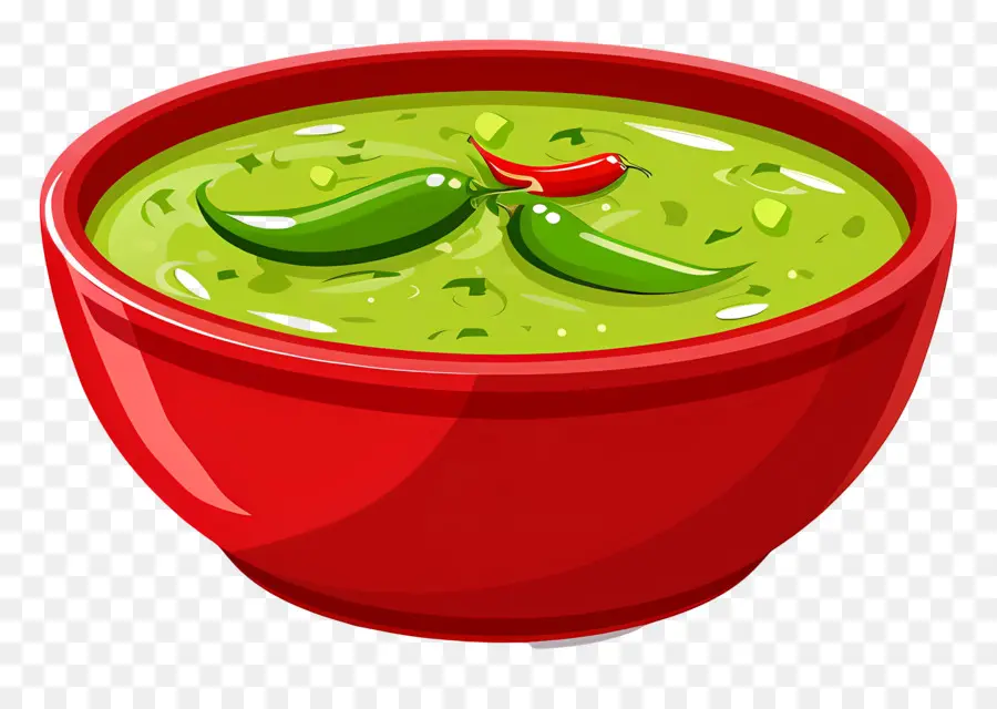 Salsa De Chile Verde，Sopa Verde PNG