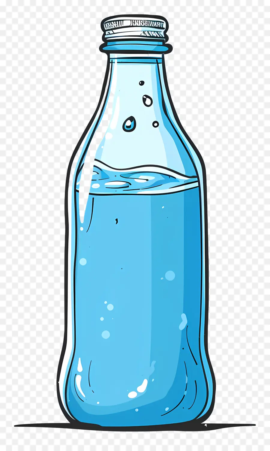 Botella De Leche Azul，Botella De Vidrio PNG