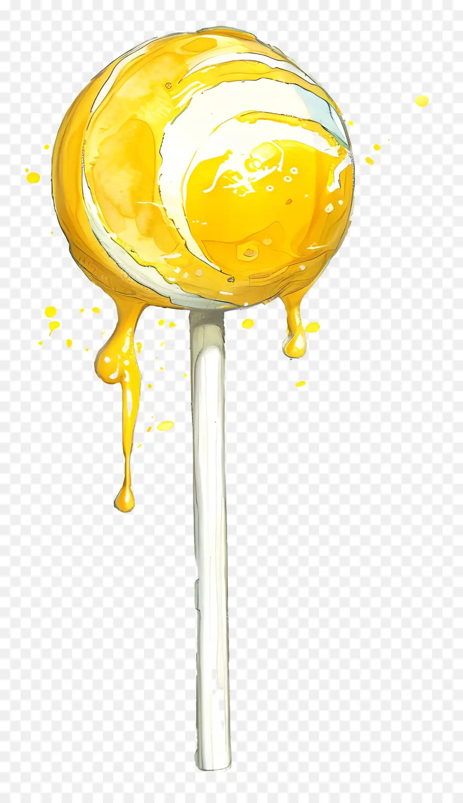 Piruleta，Amarillo Lollipop PNG