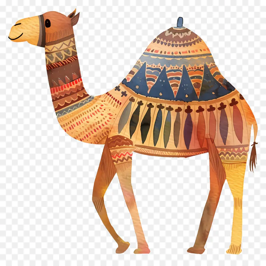 Camello，Patrón Geométrico PNG