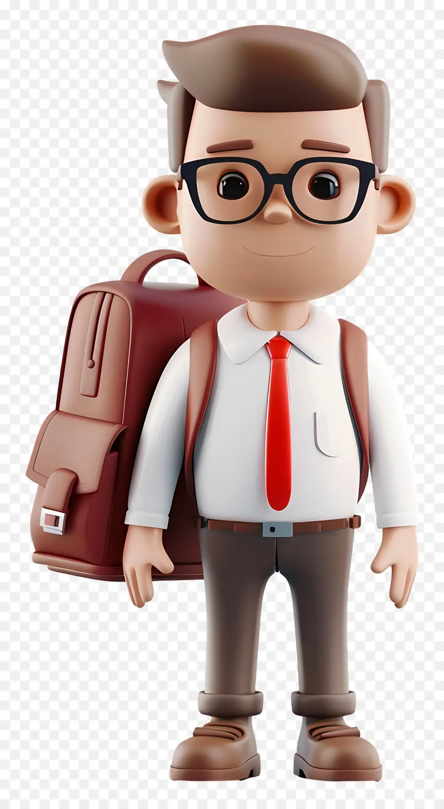 Estudiante Con Mochila，Hombre Con Gafas PNG