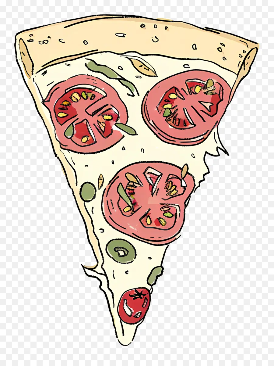 Pizza Garabateada，Pizza PNG