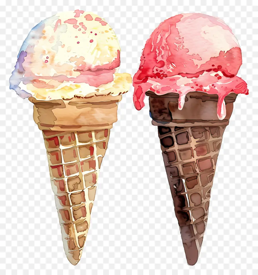 Helado，Conos De Helado PNG