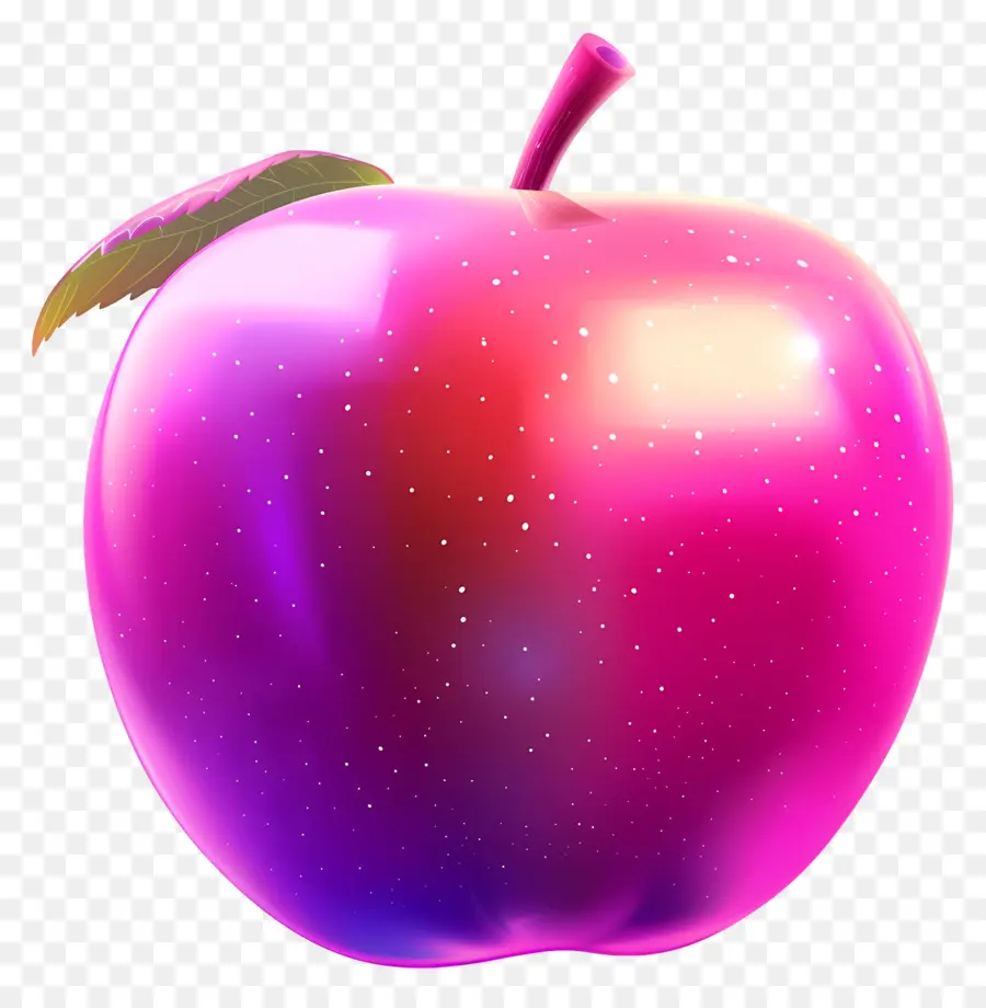 Manzana De Neón，Rosa De Apple PNG