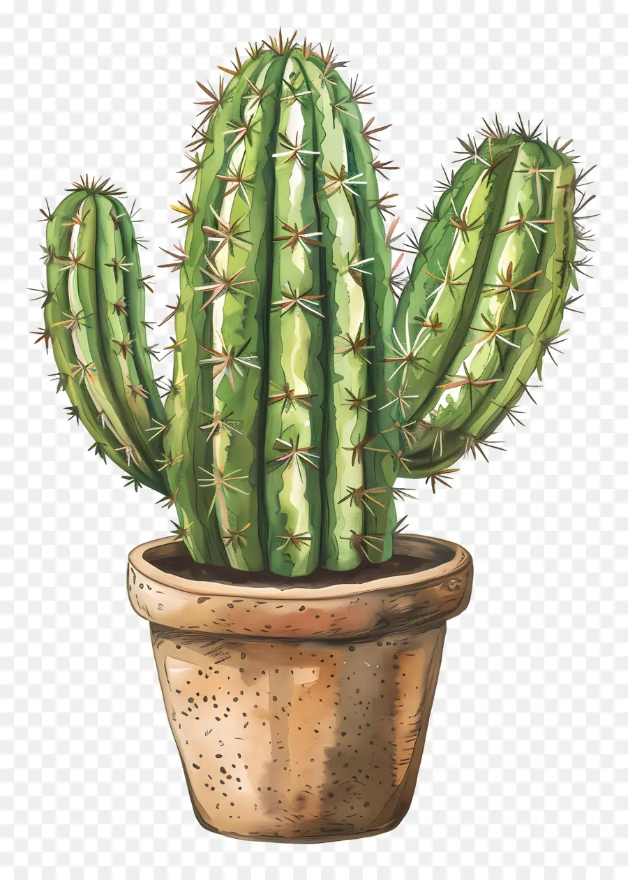 Cactus，Planta En Maceta PNG