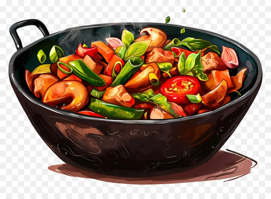 Wok，Stir Fry PNG