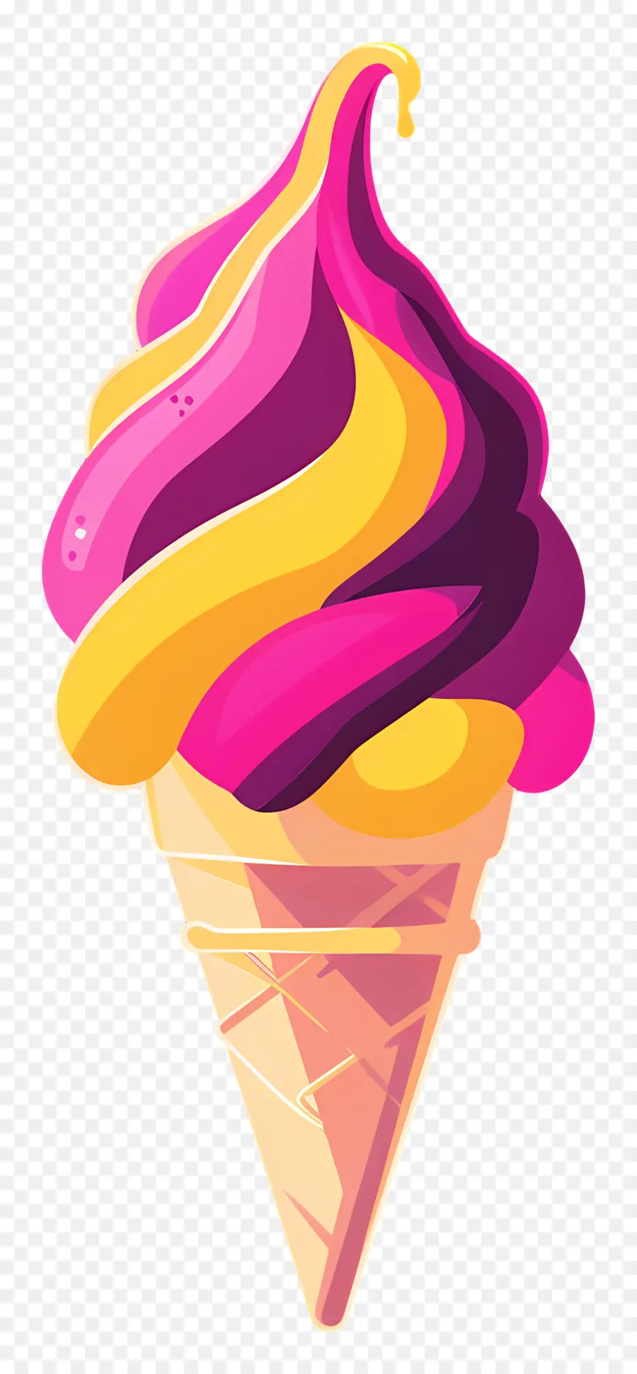 Dibujos Animados De Helado，Cono De Helado PNG