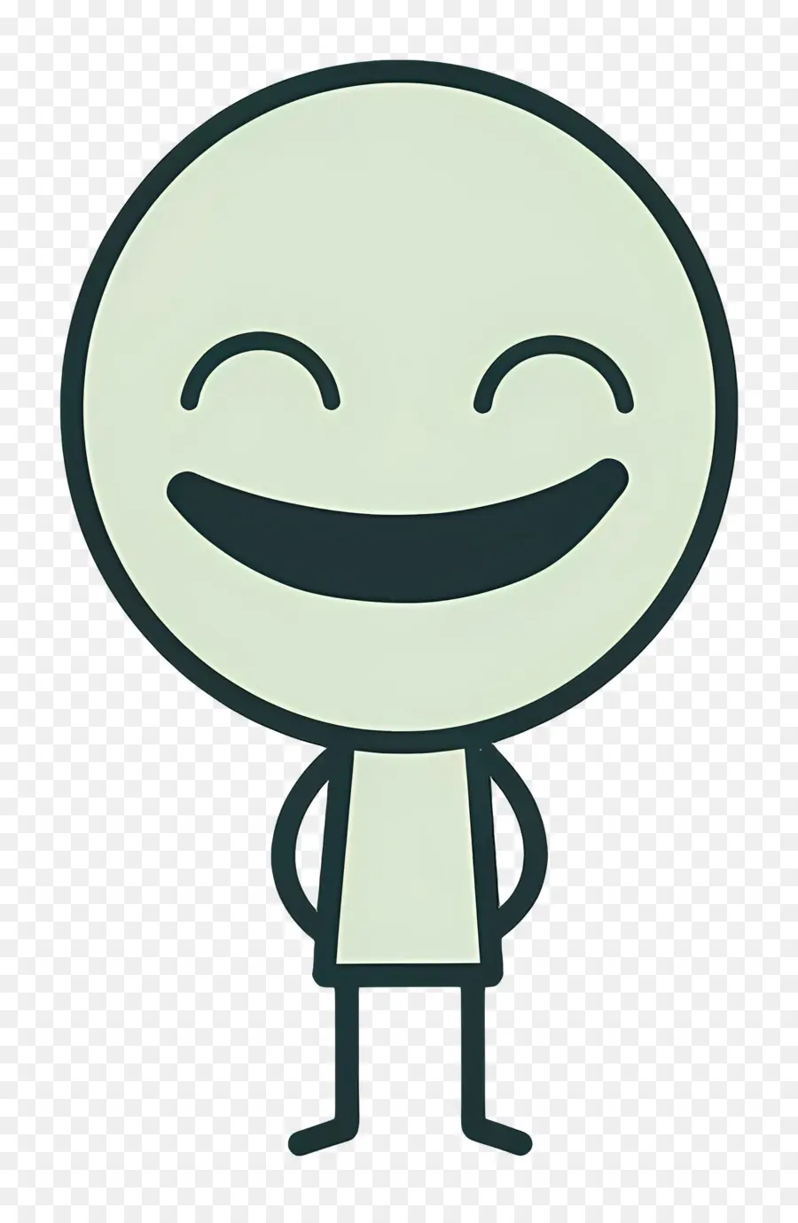 Figura De Palo Riendo，Personaje De Dibujos Animados PNG