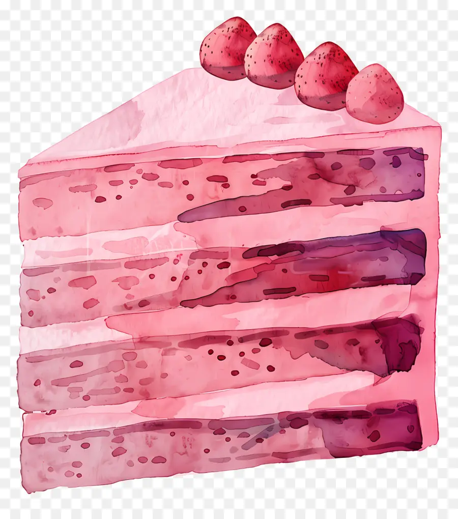 Rosa Pastel，Tarta De Fresas PNG