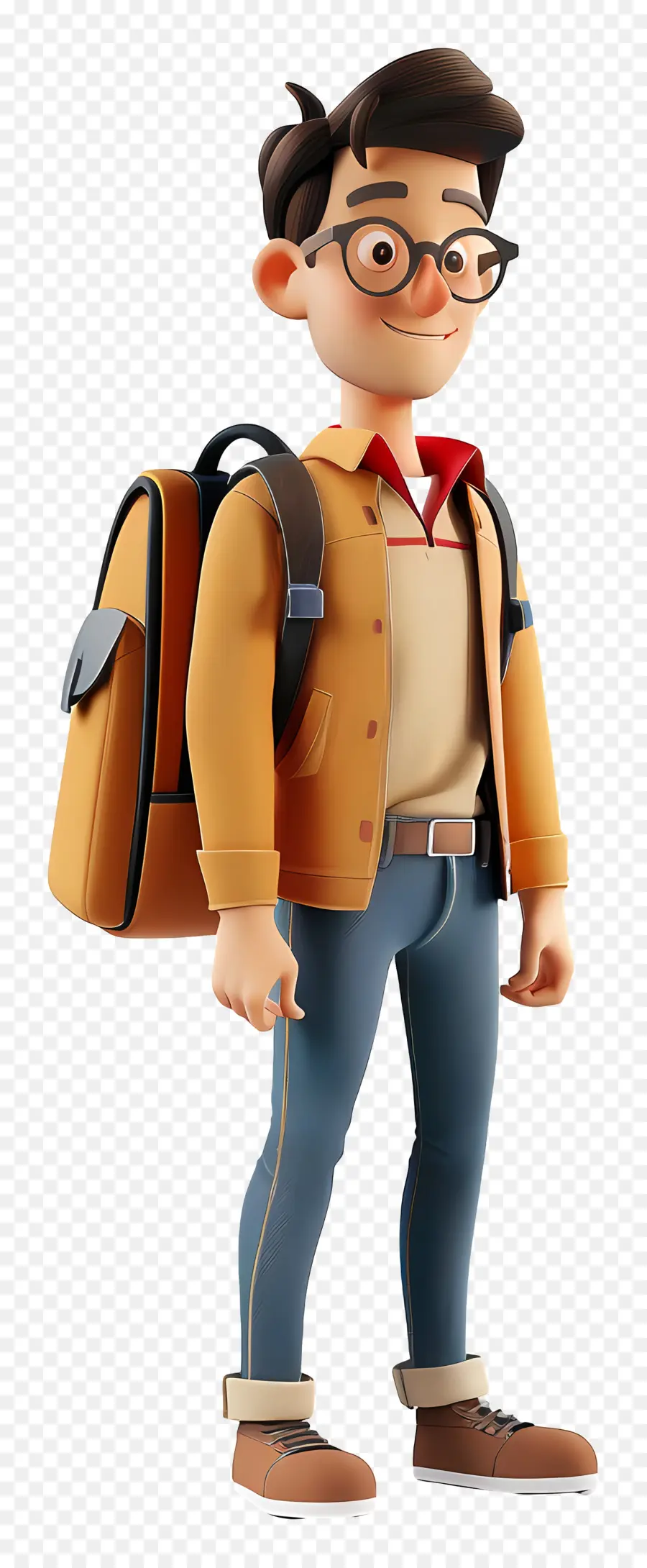 Estudiante Con Mochila，Carácter PNG