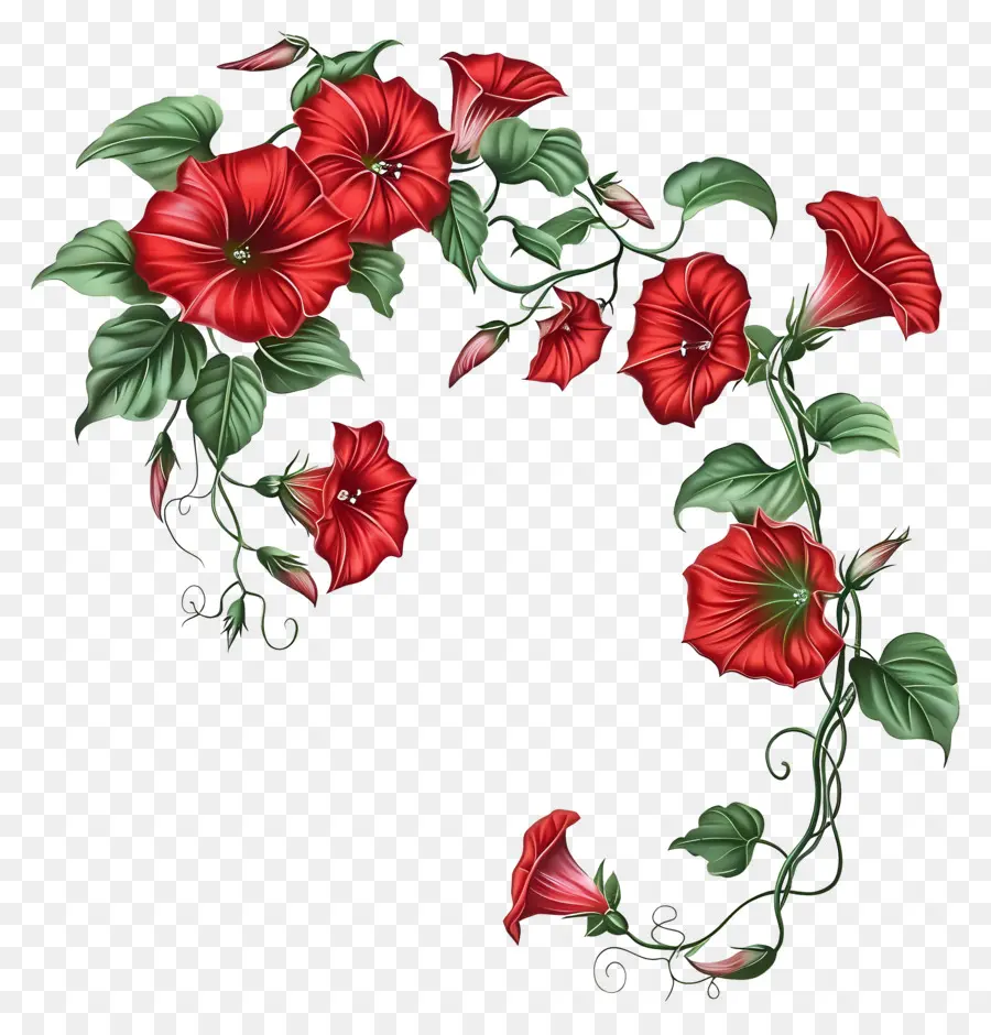 Gloria De La Mañana，Las Flores De Color Rojo PNG