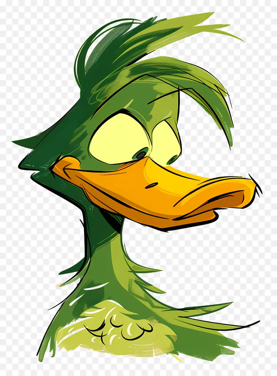 Dibujos Animados De Pato，Pato Verde PNG