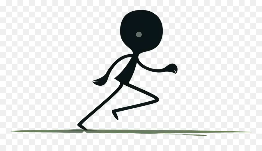 Stick Figure En Ejecución，Figura De Palo PNG