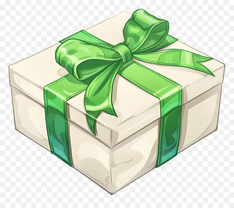 Caja De Regalo，Verde Arco PNG