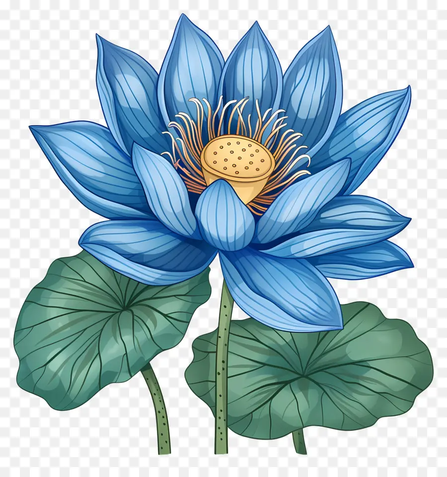 Flor De Loto Azul，Lirio De Agua PNG