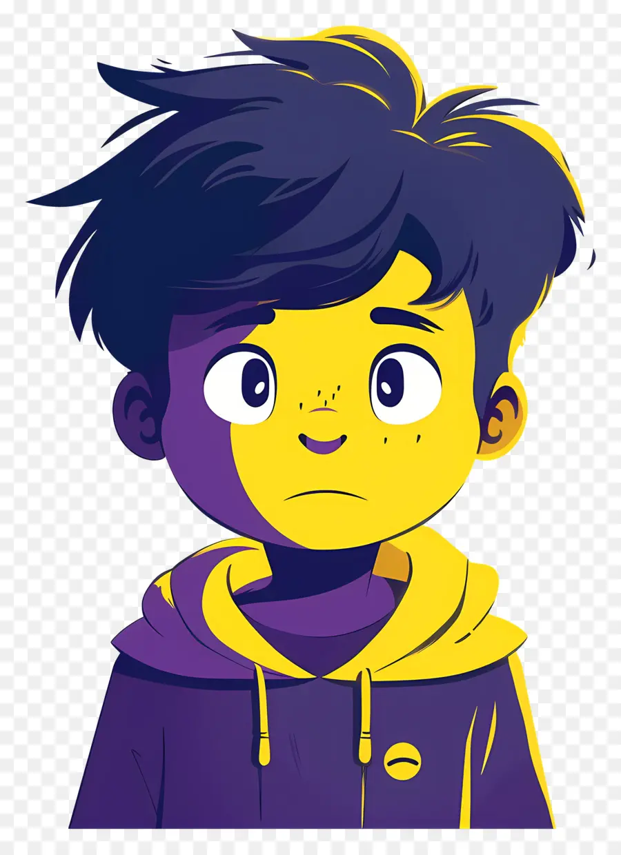 Cartoon Boy，Retrato PNG