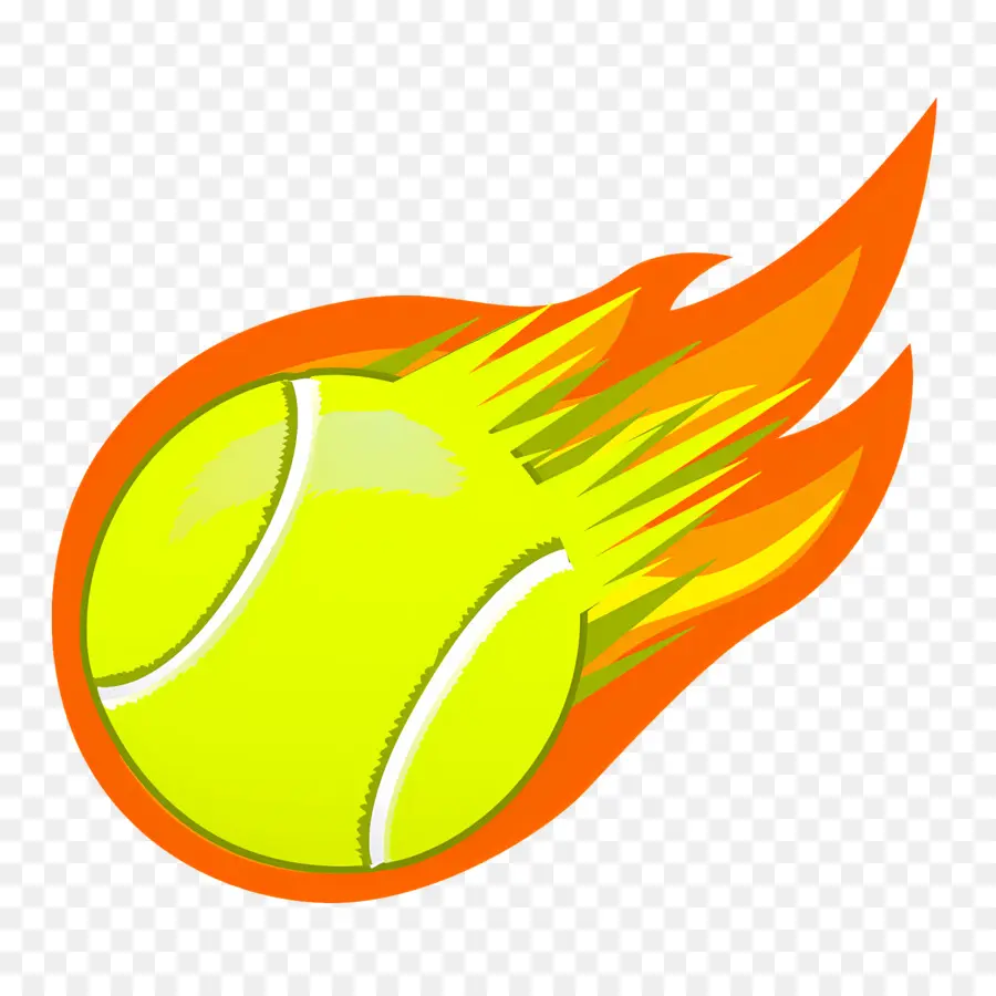 Pelota De Tenis，Fuego PNG