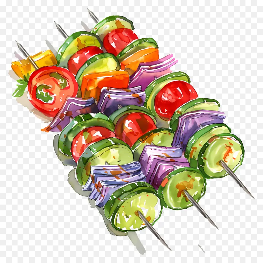 Kebab De Verduras，Kebabs PNG