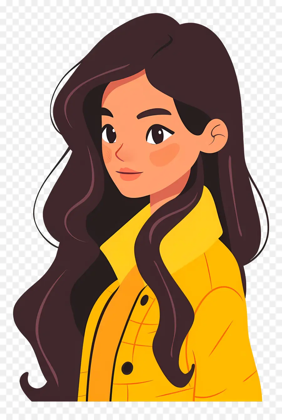 Chica De Dibujos Animados，Mujer Joven PNG