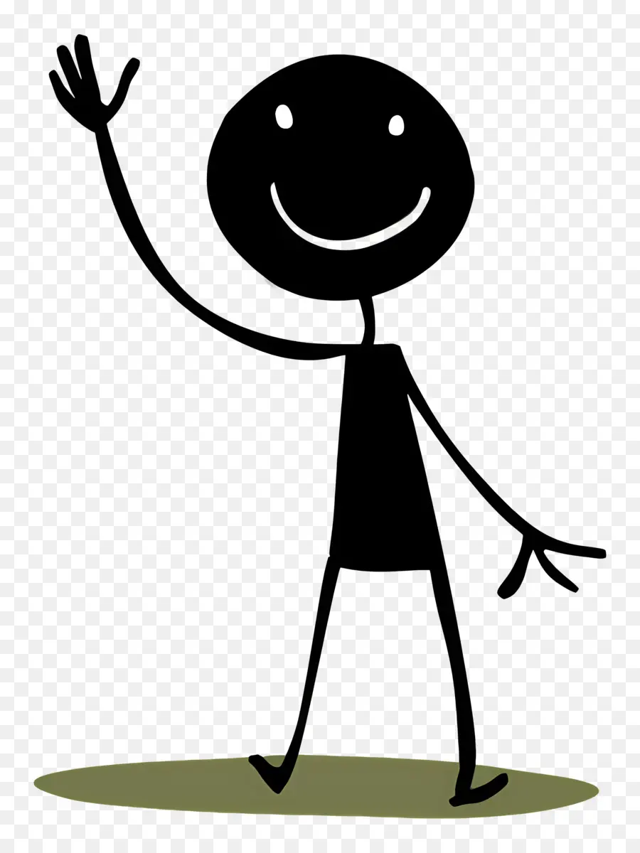 Stick Figura Ondeando，Stickman PNG