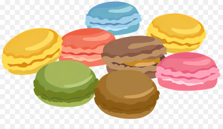 De Postre，Macarons Franceses PNG