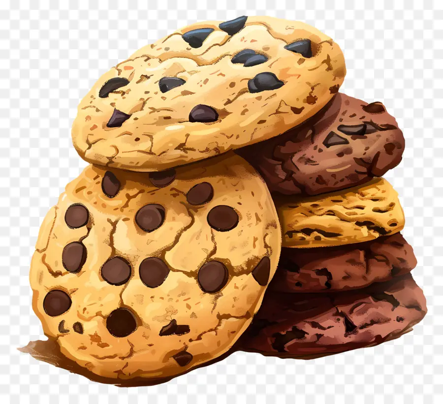 Las Cookies，Viruta Del Chocolate PNG