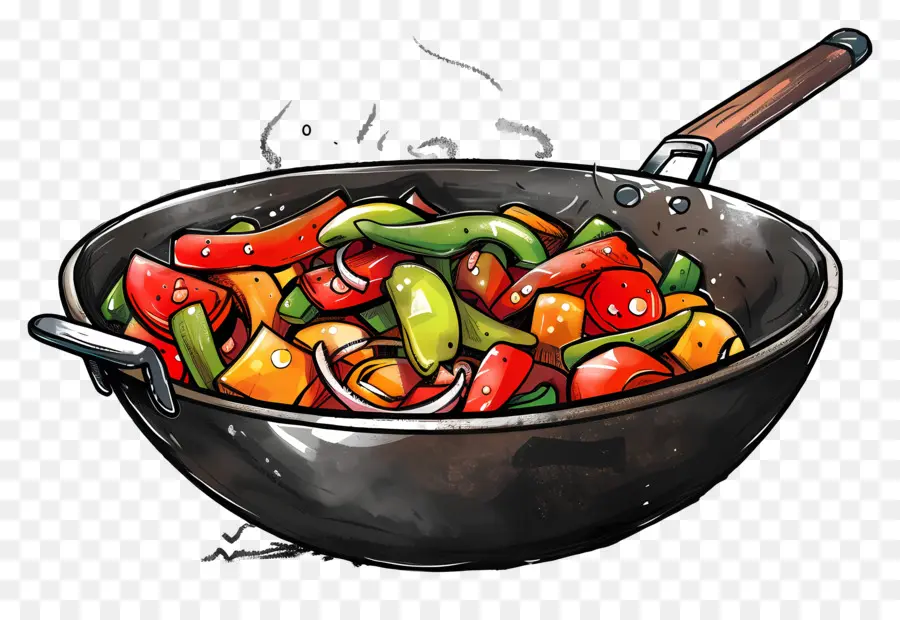 Wok，Stir Fry PNG