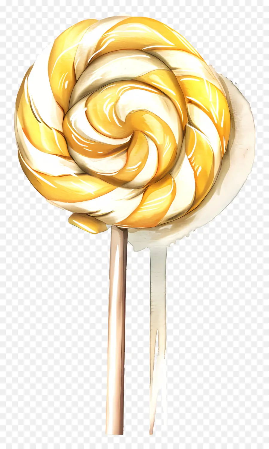 Piruleta，Amarillo Lollipop PNG