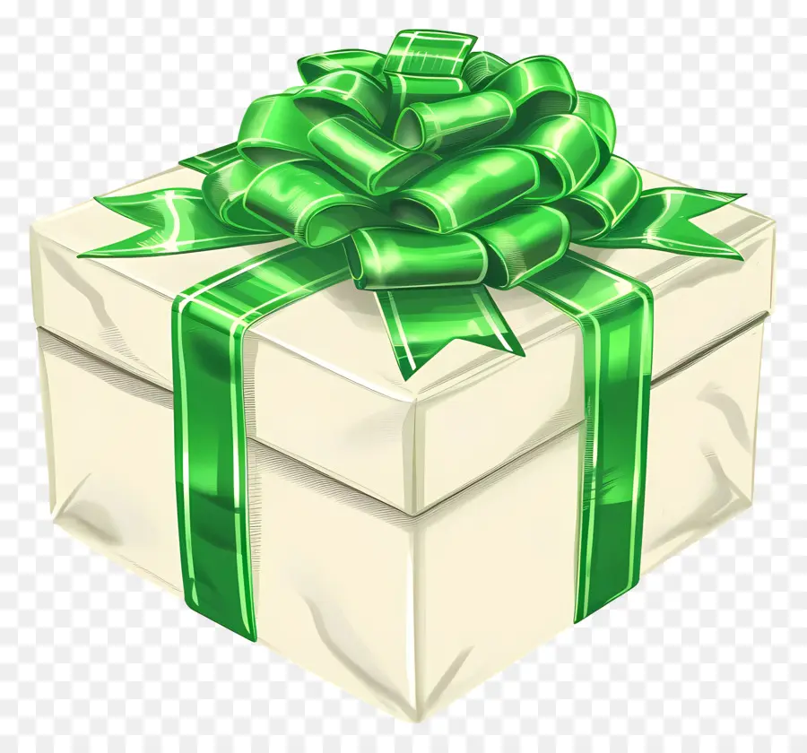 Caja De Regalo，Verde Arco PNG