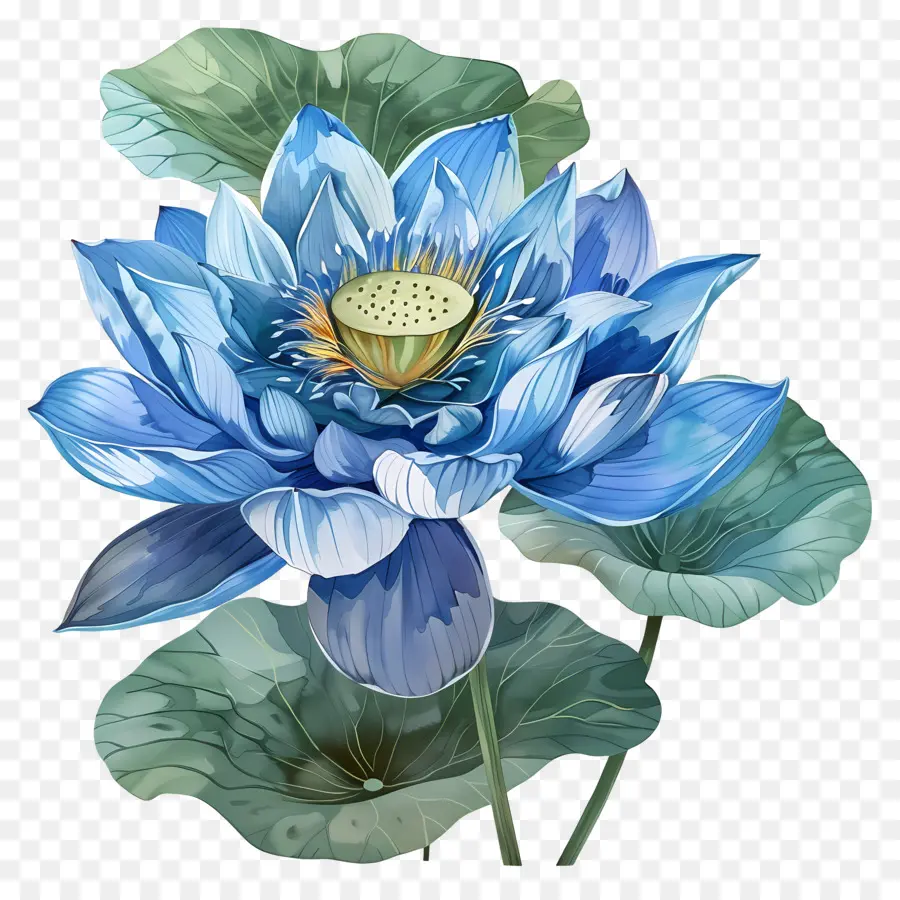 Flor De Loto Azul，Fotografía De Flores PNG