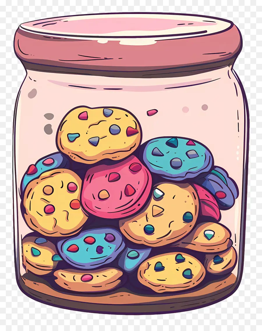 El Tarro De Las Galletas，Galletas Con Chispas De Chocolate PNG