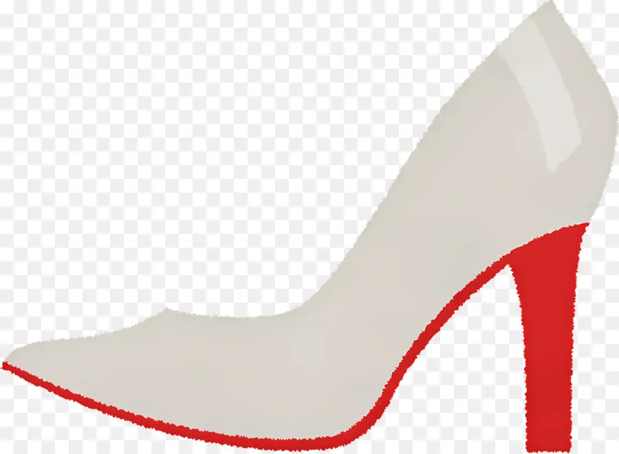 Zapatos De Tacón Alto，Tacón Alto Blanco PNG