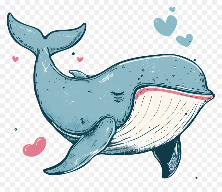 De Dibujos Animados De La Ballena，La Ballena Azul PNG