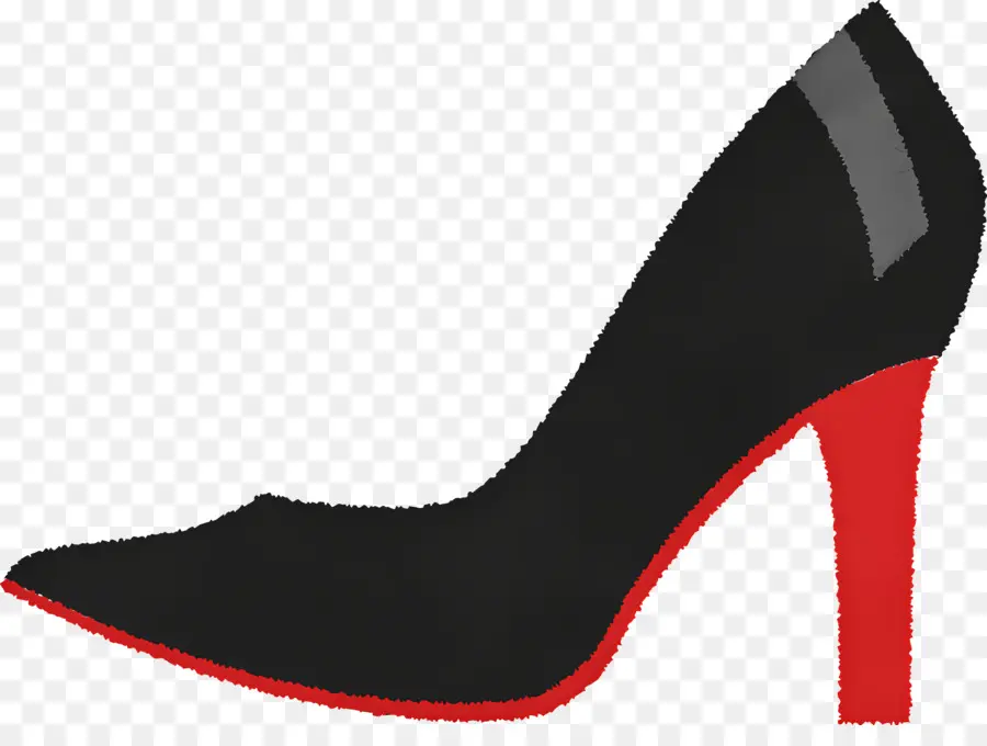 Zapatos De Tacón Alto，Tacón Alto Negro PNG