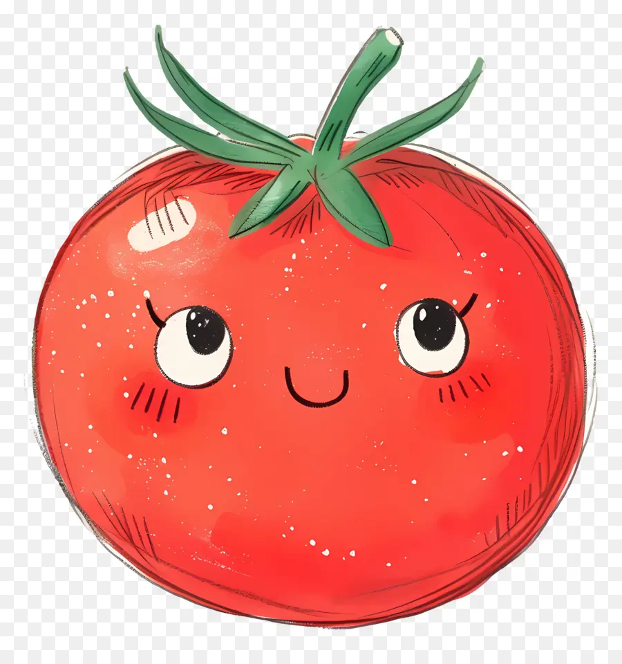 Dibujos Animados De Tomate，Vegetal Sonriente PNG