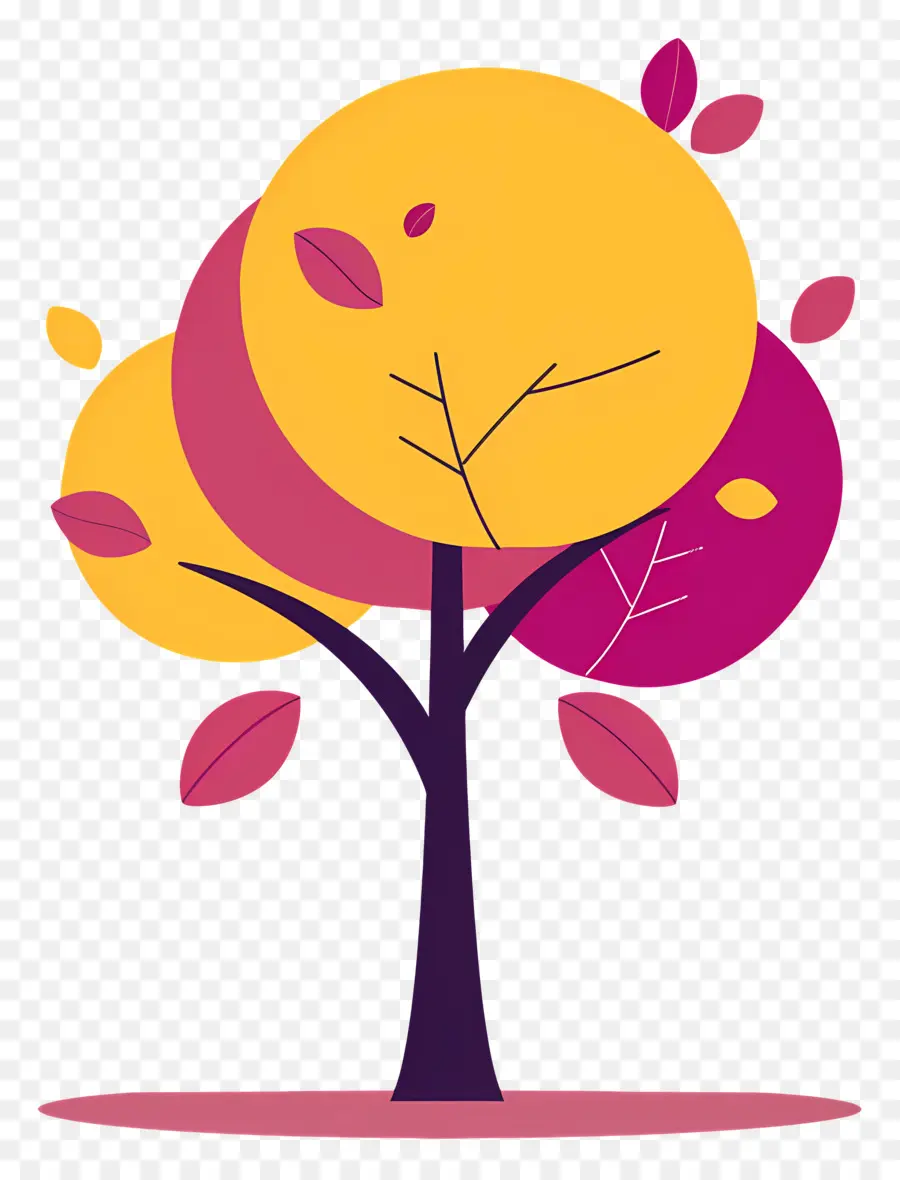 Dibujos Animados De árbol，Colorido árbol PNG